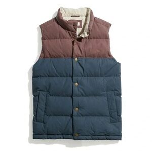 Marine Layer Sequoia Flannel Lined Puffer Vest - Large - EUC